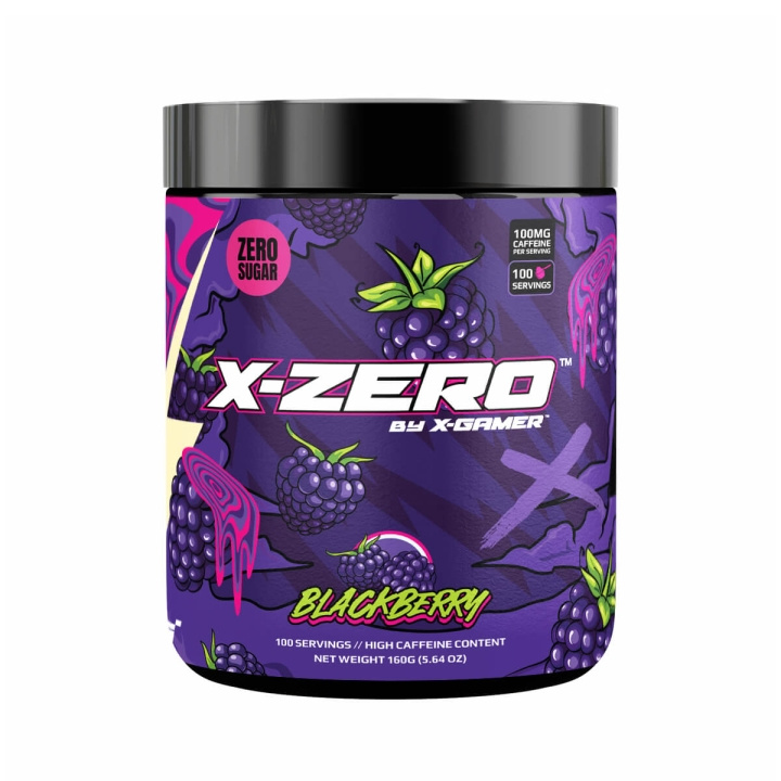 X-GAMER X-Zero 160 gram Blackberry in the group COMPUTERS & PERIPHERALS / GAMING / Energydrinks for gamers at TP E-commerce Nordic AB (D05307)