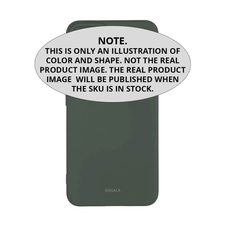 Onsala Phone Case Samsung S25 5G Back Silicone Touch Recycled Olive Green in the group SMARTPHONE & TABLETS / Phone cases / Samsung at TP E-commerce Nordic AB (D05347)