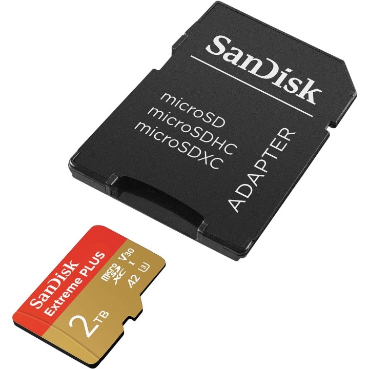 SanDisk Memory Card MicroSDXC Extreme Plus 2TB UHS-I With Adapter in the group HOME ELECTRONICS / Storage media / Memory cards / MicroSD/HC/XC at TP E-commerce Nordic AB (D05361)