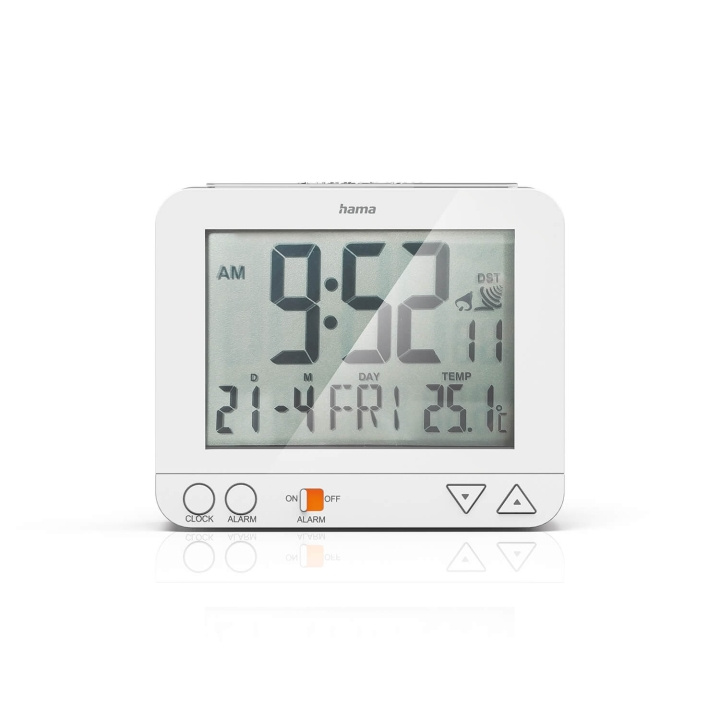 Hama Alarm Clock RC550 Radio White in the group HOME, HOUSEHOLD & GARDEN / Watches & Counters / Wall clocks at TP E-commerce Nordic AB (D05371)