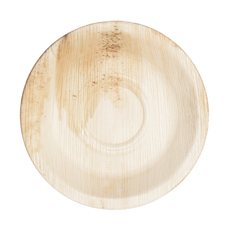 Maku Plate Palm Leaf Round 20cm 10 Pcs in the group HOME, HOUSEHOLD & GARDEN / Kitchen utensils / Other kitchen tools at TP E-commerce Nordic AB (D05419)