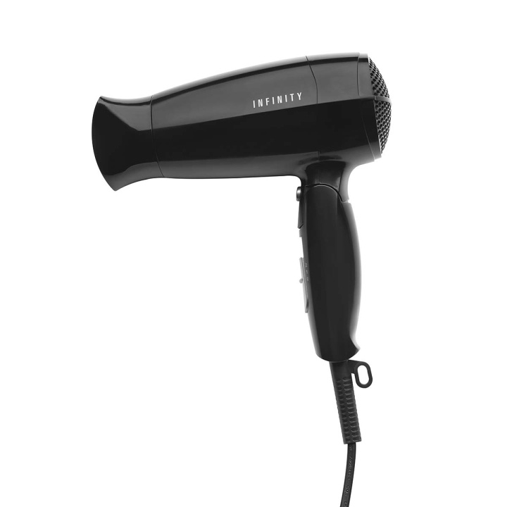 MELISSA Hair dryer with foldable handle 1600W Black in the group BEAUTY & HEALTH / Hair & Styling / Styling Tools / Hair dryer at TP E-commerce Nordic AB (D05471)