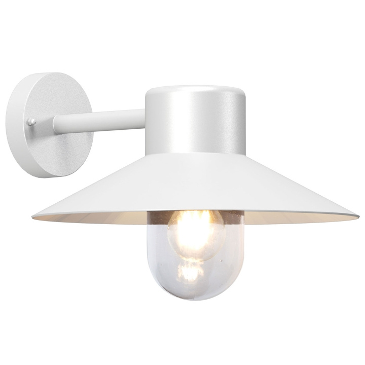 Llitt Victor Väggarmatur E27-sockel IP44 Vit in the group HOME, HOUSEHOLD & GARDEN / Electricity & Lighting / Outdoor lighting / Outdoor wall light / Outdoor wall light without sensor at TP E-commerce Nordic AB (D05536)