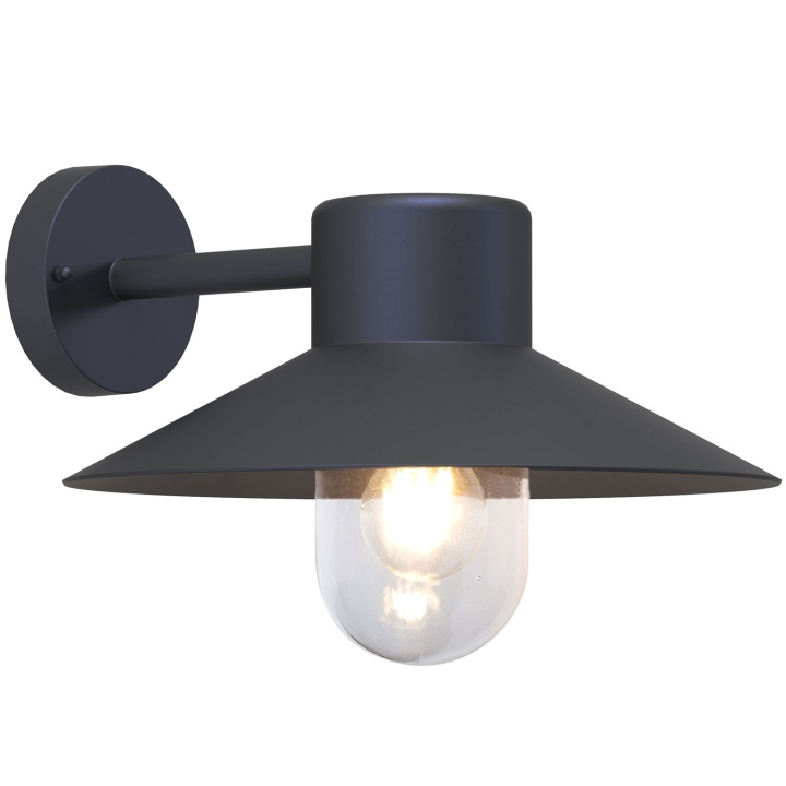 Llitt Victor Väggarmatur E27-sockel IP44 Antracit in the group HOME, HOUSEHOLD & GARDEN / Electricity & Lighting / Outdoor lighting / Outdoor wall light / Outdoor wall light without sensor at TP E-commerce Nordic AB (D05537)