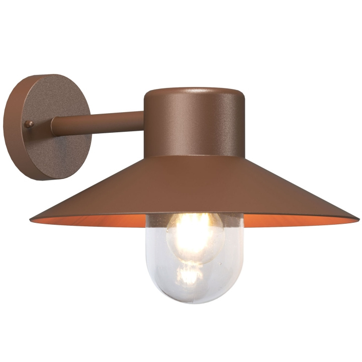 Llitt Victor Väggarmatur E27-sockel IP44 Corten in the group HOME, HOUSEHOLD & GARDEN / Electricity & Lighting / Outdoor lighting / Outdoor wall light / Outdoor wall light without sensor at TP E-commerce Nordic AB (D05538)