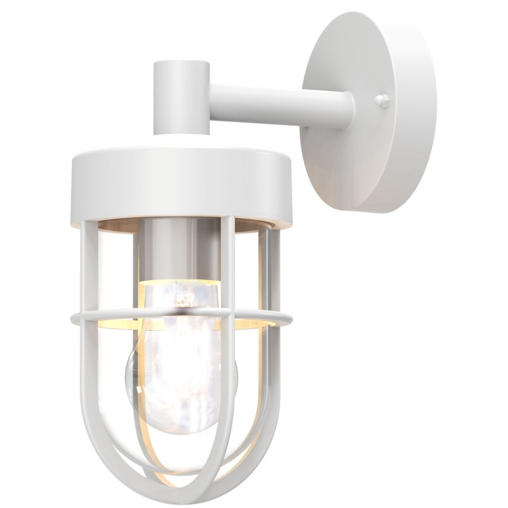 Llitt Jimmy Väggarmatur E27-sockel IP44 Vit in the group HOME, HOUSEHOLD & GARDEN / Electricity & Lighting / Outdoor lighting / Outdoor wall light / Outdoor wall light without sensor at TP E-commerce Nordic AB (D05542)