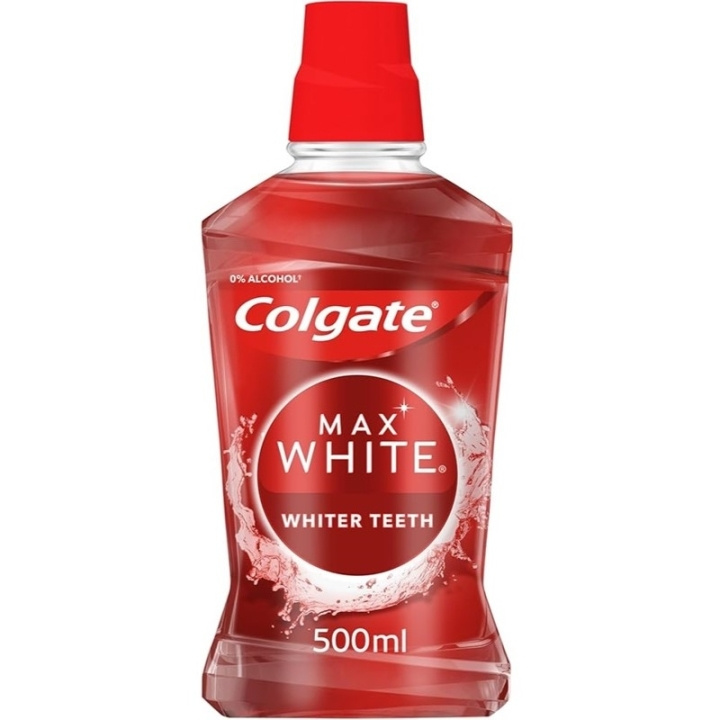 Colgate Max White Mouthwash 500ml in the group BEAUTY & HEALTH / Oral care / Accessories for electric toothbrushes at TP E-commerce Nordic AB (D05584)