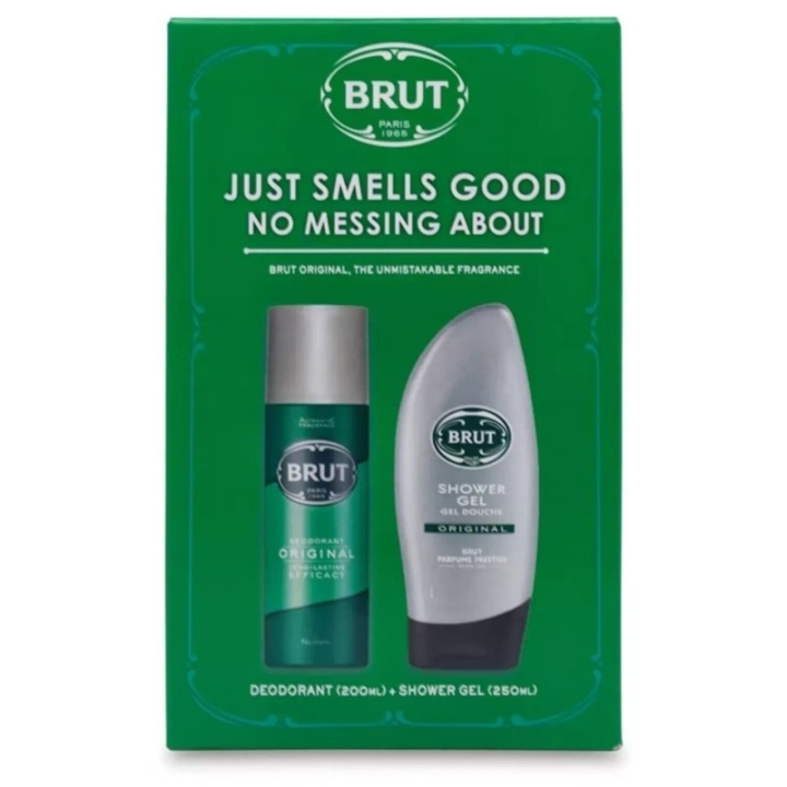 Brut Giftset Brut Original Deodorant 200ml + Shower Gel 250ml in the group BEAUTY & HEALTH / Fragrance & Perfume / Deodorants / Deodorant for women at TP E-commerce Nordic AB (D05587)