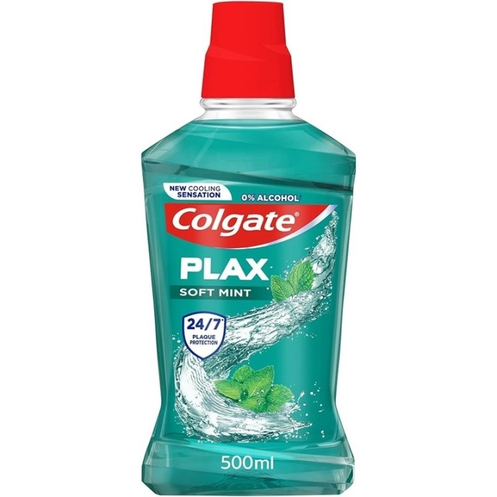 Colgate Plax Mouthwash Soft Mint 500ml in the group BEAUTY & HEALTH / Oral care / Whitening products at TP E-commerce Nordic AB (D05588)