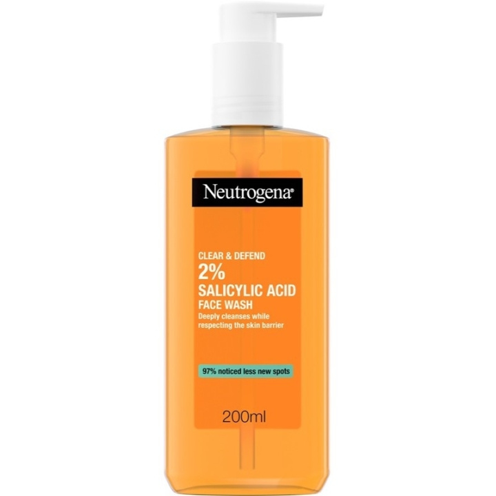 Neutrogena Clear & Defend 2% Salicylic Acid Face Wash 200ml in the group BEAUTY & HEALTH / Skin care / Face / Cleaning at TP E-commerce Nordic AB (D05591)