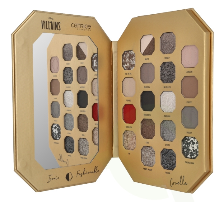 Catrice Disney Villains Cruella Palette Limited Edition 18 g #020 Fashion Above All in the group BEAUTY & HEALTH / Makeup / Tools & Make up set / Makeup palette at TP E-commerce Nordic AB (D05795)