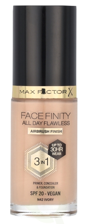 Max Factor Facefinity All Day Flawless 3 In 1 Foundation 30 ml N42 Ivory in the group BEAUTY & HEALTH / Makeup / Facial makeup / Foundation at TP E-commerce Nordic AB (D05834)