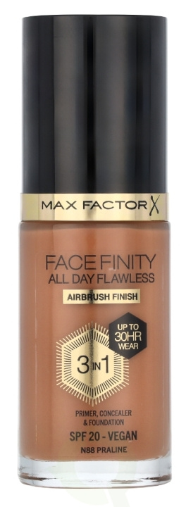 Max Factor Facefinity All Day Flawless 3 In 1 Foundation 30 ml N88 Praline in the group BEAUTY & HEALTH / Makeup / Facial makeup / Foundation at TP E-commerce Nordic AB (D05838)