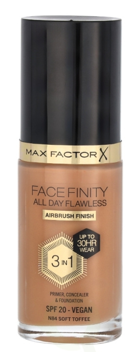 Max Factor Facefinity All Day Flawless 3 In 1 Foundation 30 ml N84 Soft Toffee in the group BEAUTY & HEALTH / Makeup / Facial makeup / Foundation at TP E-commerce Nordic AB (D05839)