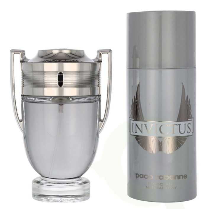 Paco Rabanne Invictus Giftset 250 ml Edt Spray 100ml/Deo Spray 150 ml in the group BEAUTY & HEALTH / Fragrance & Perfume / Perfumes / Perfume for him at TP E-commerce Nordic AB (D06029)