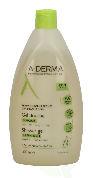 A-Derma Ultra-Rich Shower Gel 500 ml in the group BEAUTY & HEALTH / Hair & Styling / Hair care / Schampoo at TP E-commerce Nordic AB (D06124)