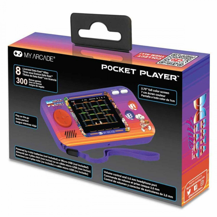 My Arcade DATA EAST HITS POCKET PLAYER in the group HOME ELECTRONICS / Game consoles & Accessories / Other games at TP E-commerce Nordic AB (D06413)