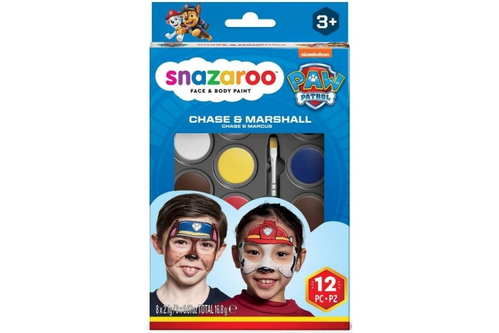 Snazaroo Paw Patrol - Make-up Colorset - Chase & Marshall (791106) in the group TOYS, KIDS & BABY PRODUCTS / Toys / Crafts at TP E-commerce Nordic AB (D06427)