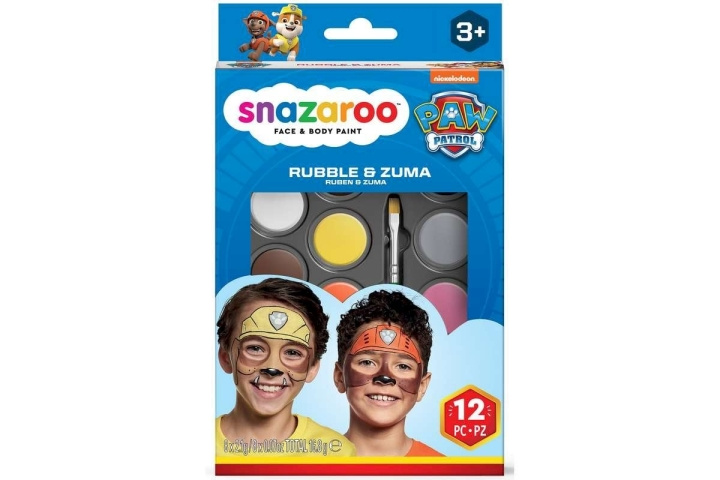 Snazaroo Paw Patrol - Make-up Colorset - Rubble & Zuma (791109) in the group TOYS, KIDS & BABY PRODUCTS / Toys / Masquerade costumes at TP E-commerce Nordic AB (D06429)