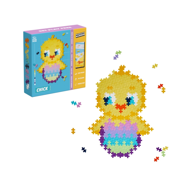 Plus Plus Puzzle By Number Chick 250pcs (3964) in the group TOYS, KIDS & BABY PRODUCTS / Toys / Building toys / Toy blocks at TP E-commerce Nordic AB (D06491)