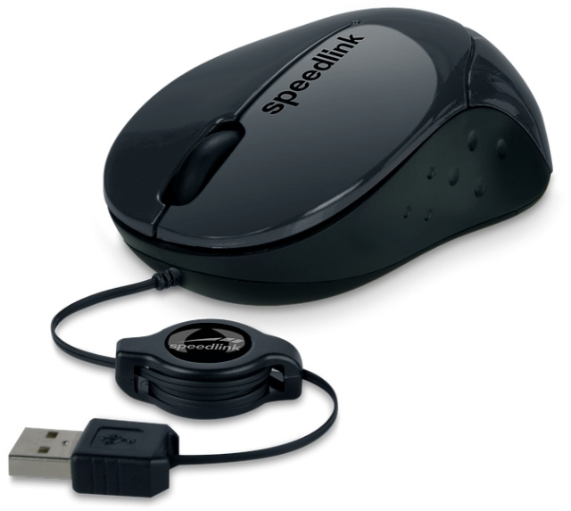 Speedlink BEENIE Mobile Mouse - Wired USB, black in the group COMPUTERS & PERIPHERALS / GAMING / Mice at TP E-commerce Nordic AB (D06506)