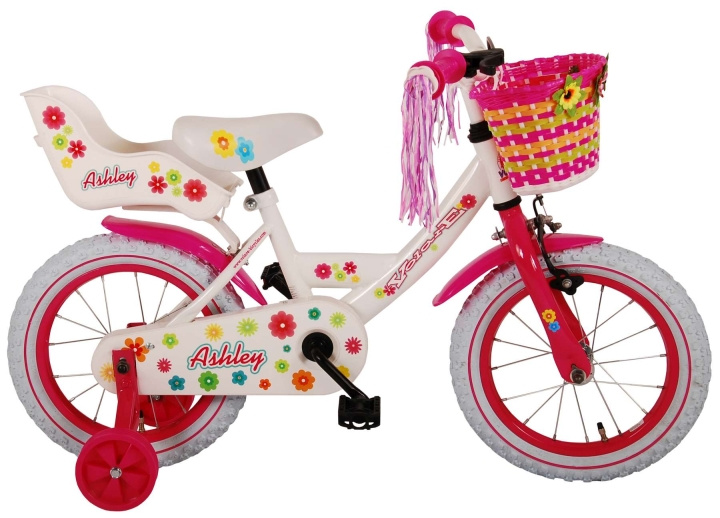 Volare Children\'s Bicycle 14 - Ashley White (81404) in the group TOYS, KIDS & BABY PRODUCTS / Outdoor toys / Bicycles & Scooters at TP E-commerce Nordic AB (D06508)