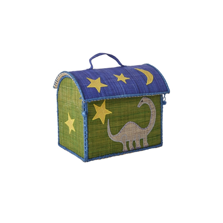 RICE Raffia Kids Bag Dinossaur Theme in the group TOYS, KIDS & BABY PRODUCTS / Travel / Bags for kids at TP E-commerce Nordic AB (D06552)