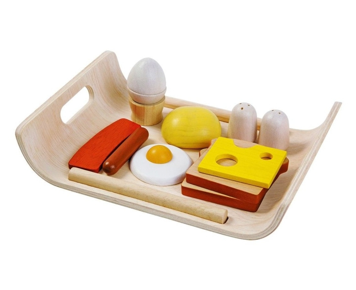 PlanToys Playfood - Breakfast menu tray (3415) in the group TOYS, KIDS & BABY PRODUCTS / Toys / Little home & Role play at TP E-commerce Nordic AB (D06575)