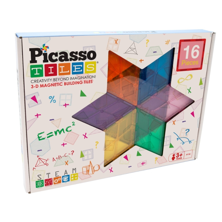 Picasso Tiles Geometry Styles Set (PT16) in the group TOYS, KIDS & BABY PRODUCTS / Toys / Building toys / Toy blocks at TP E-commerce Nordic AB (D06582)