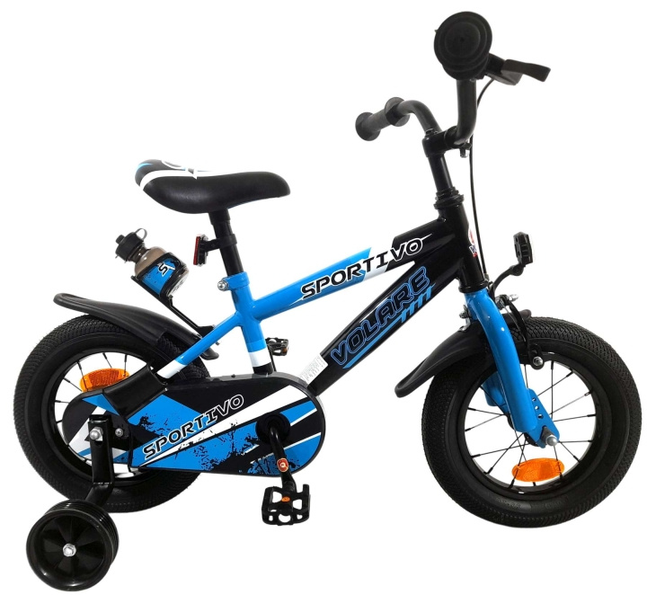 Volare Children\'s Bicycle 12 - Blue/Black (31276) in the group TOYS, KIDS & BABY PRODUCTS / Outdoor toys / Bicycles & Scooters at TP E-commerce Nordic AB (D06584)