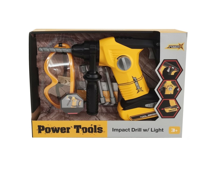 Power X Impact Drill machine w/ Light (20357) in the group TOYS, KIDS & BABY PRODUCTS / Toys / Little home & Role play at TP E-commerce Nordic AB (D06606)