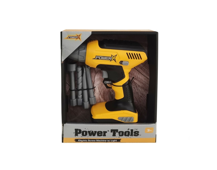 Power X Drill machine w/ Light (20355) in the group TOYS, KIDS & BABY PRODUCTS / Toys / Little home & Role play at TP E-commerce Nordic AB (D06609)