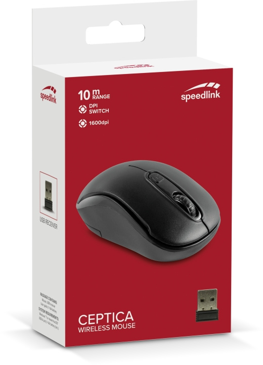 Speedlink CEPTICA Mouse - Wireless, black in the group COMPUTERS & PERIPHERALS / GAMING / Mice at TP E-commerce Nordic AB (D06632)