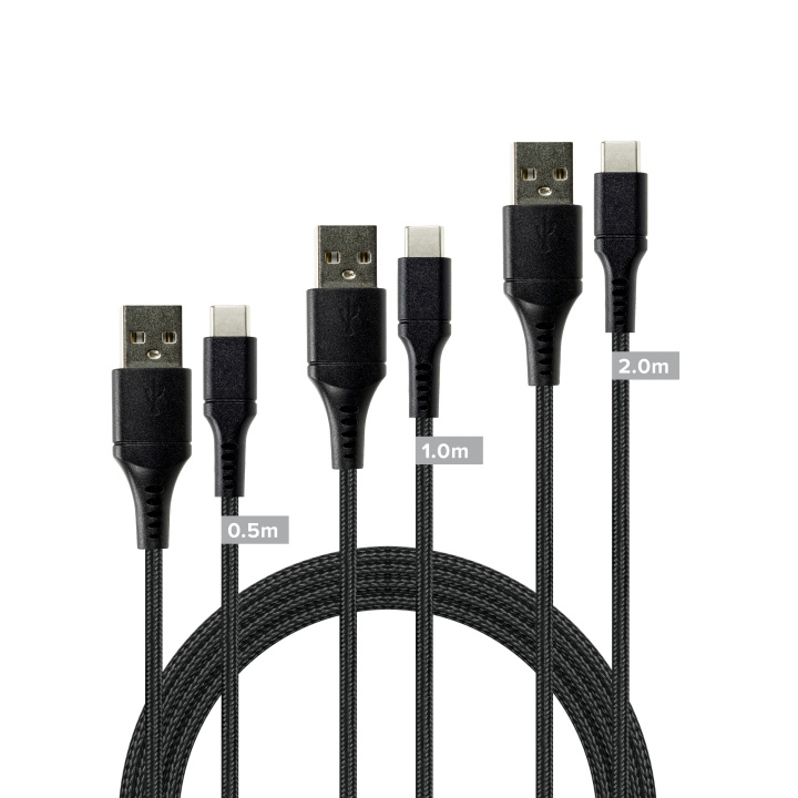 Speedlink USB-A to USB-C Cable Set, black in the group COMPUTERS & PERIPHERALS / Computer cables / USB / USB-C at TP E-commerce Nordic AB (D06672)