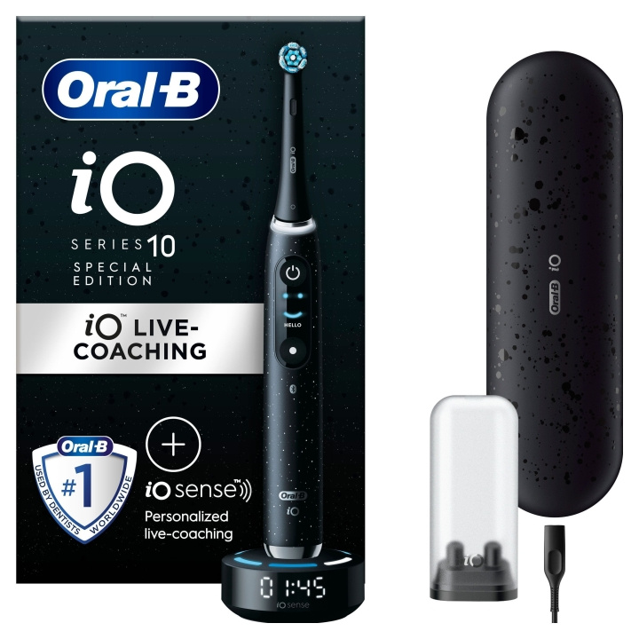 Oral B iO10 Cosmic Black Electric Toothbrush in the group BEAUTY & HEALTH / Oral care / Electric toothbrushes at TP E-commerce Nordic AB (D06707)