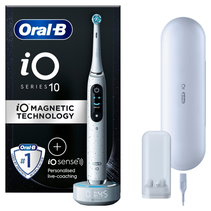 Oral B iO10 Stardust White Electric Toothbrush in the group BEAUTY & HEALTH / Oral care / Electric toothbrushes at TP E-commerce Nordic AB (D06708)