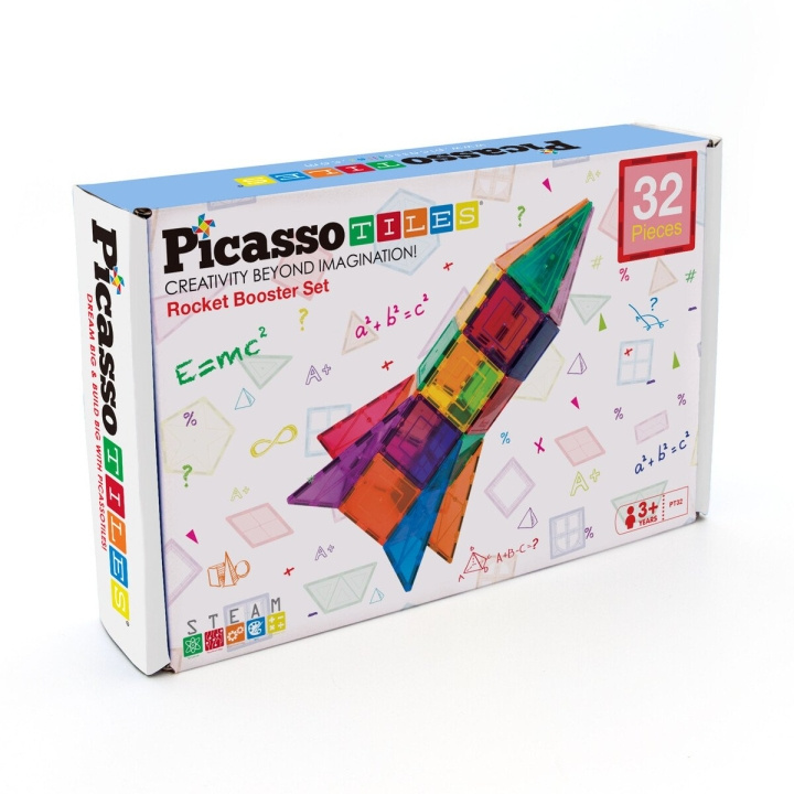 Picasso Tiles Rocket Booster Set (32 pcs) (PT32) in the group TOYS, KIDS & BABY PRODUCTS / Toys / Building toys / Toy blocks at TP E-commerce Nordic AB (D06720)