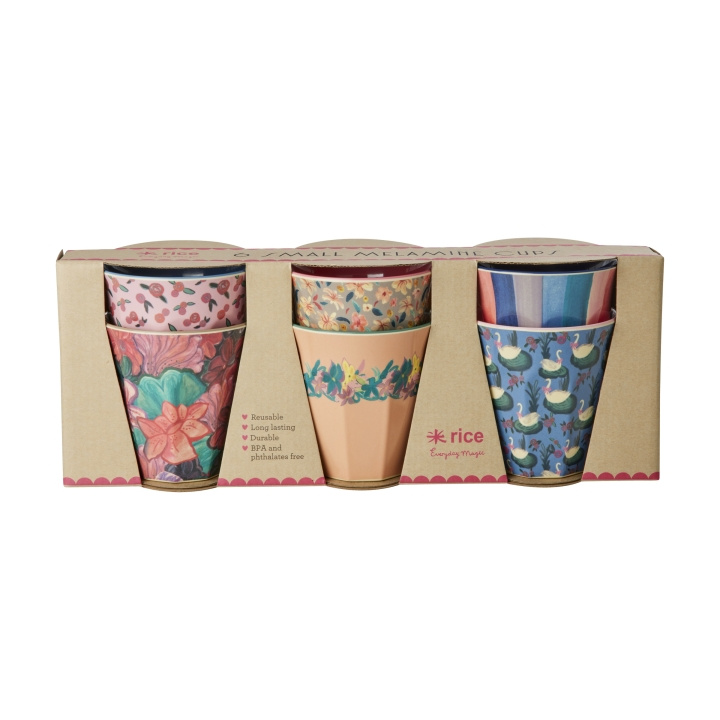 RICE Melamine Cups with A New York Minute Prints - Small - 160 ml in the group TOYS, KIDS & BABY PRODUCTS / Eat & Drink / Children\'s tableware at TP E-commerce Nordic AB (D06735)