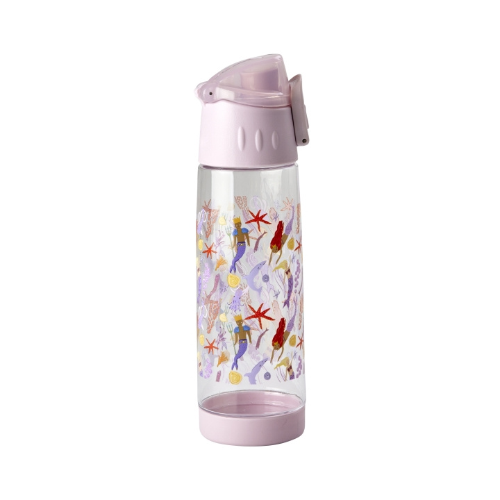 RICE Plastic Kids Drinking Bottle with Mermaid Print - Lavender - 500 ml in the group TOYS, KIDS & BABY PRODUCTS / Eat & Drink / Children\'s tableware at TP E-commerce Nordic AB (D06759)