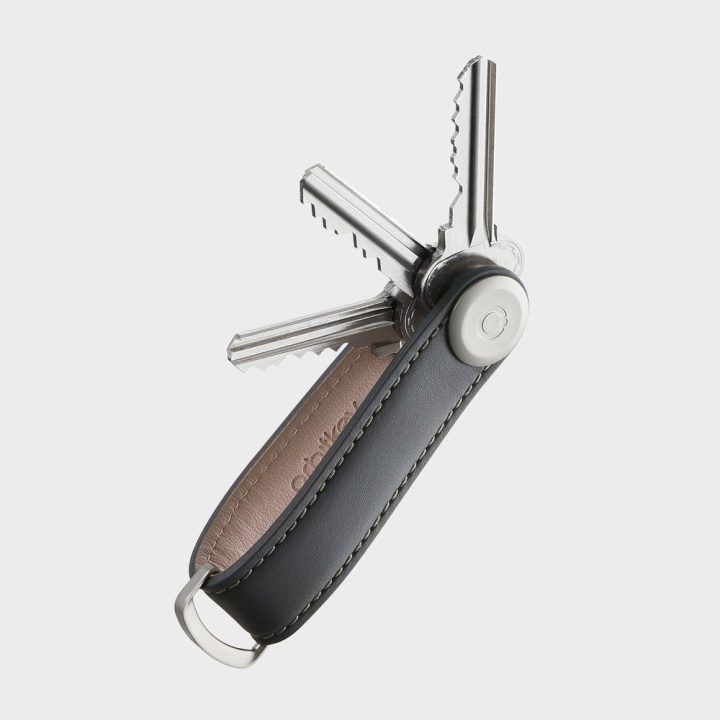 Orbitkey Leather Key Organiser - Charcoal/Grey in the group Sport, leisure & Hobby / Fun stuff / Smart home at TP E-commerce Nordic AB (D06796)