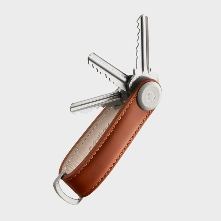 Orbitkey Leather Key Organiser - Cognac/Tan in the group Sport, leisure & Hobby / Fun stuff / Smart home at TP E-commerce Nordic AB (D06797)