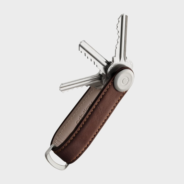 Orbitkey Leather Key Organiser - Espresso/Brown in the group Sport, leisure & Hobby / Fun stuff / Smart home at TP E-commerce Nordic AB (D06798)