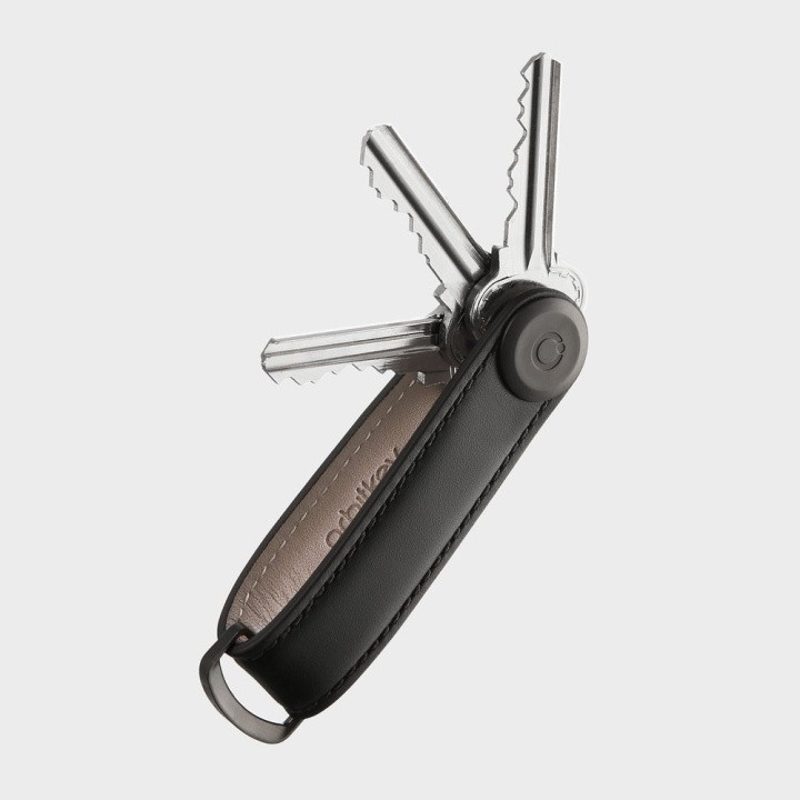 Orbitkey Leather Key Organiser - Black/Black in the group Sport, leisure & Hobby / Fun stuff / Smart home at TP E-commerce Nordic AB (D06801)