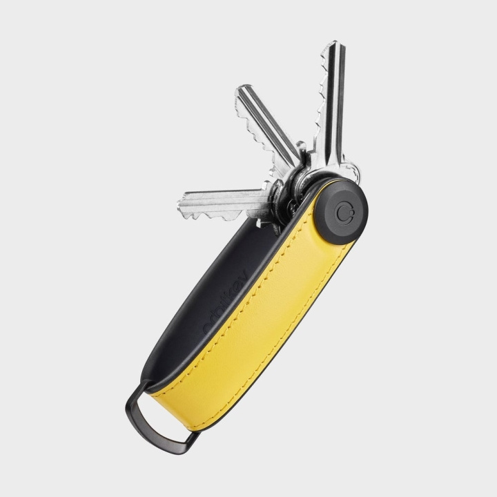 Orbitkey Hybrid Leather Key Organiser - Solar Yellow in the group Sport, leisure & Hobby / Fun stuff / Smart home at TP E-commerce Nordic AB (D06807)