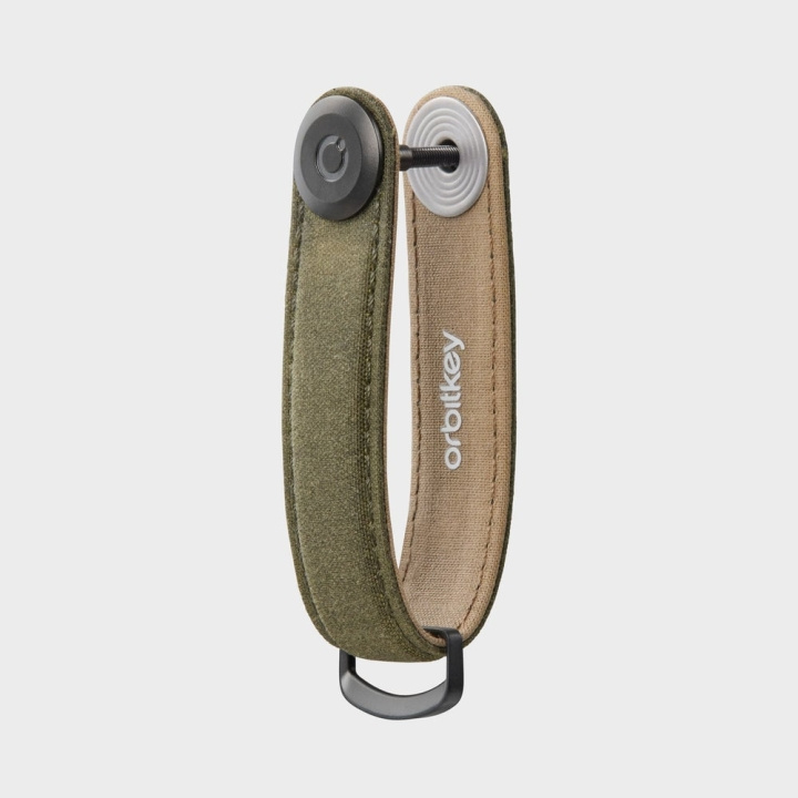 Orbitkey Waxed Canvas Key Organiser - Khaki Green in the group Sport, leisure & Hobby / Fun stuff / Smart home at TP E-commerce Nordic AB (D06818)