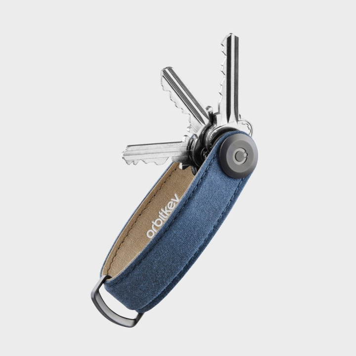 Orbitkey Waxed Canvas Key Organiser - Navy Blue in the group Sport, leisure & Hobby / Fun stuff / Smart home at TP E-commerce Nordic AB (D06819)