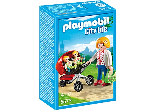 Playmobil Mother with Twin Stroller (5573) in the group TOYS, KIDS & BABY PRODUCTS / Toys / Play set at TP E-commerce Nordic AB (D06882)