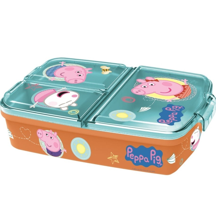 STOR Multi Compartment Sandwich Box - Peppa Pig (088808735-13920) in the group TOYS, KIDS & BABY PRODUCTS / Eat & Drink / Children\'s tableware at TP E-commerce Nordic AB (D06985)