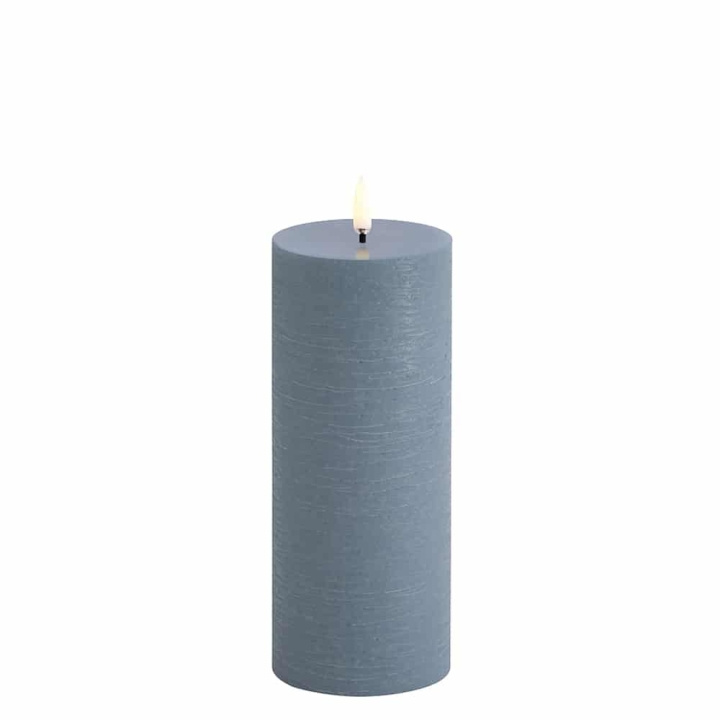 Uyuni LED pillar candle - Hazy blue, Rustic - 7,8x20,3 cm (UL-PI-HB78020) in the group HOME ELECTRONICS / Lighting / Other lighting at TP E-commerce Nordic AB (D06990)