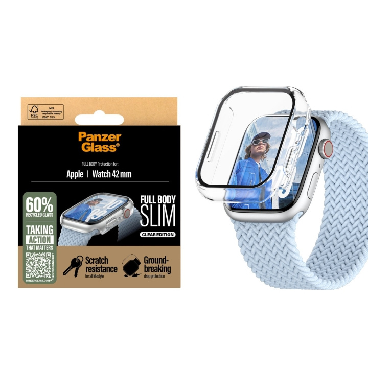 PanzerGlass Screen Protector - Apple Watch 10 - 41mm Fullbody Slim - Transparrent in the group Sport, leisure & Hobby / Smartwatch & Activity trackers / Accessories at TP E-commerce Nordic AB (D07011)